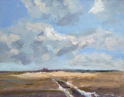 Last Of The Snow, 2019 (óleo sobre panel) de Roberta Murray