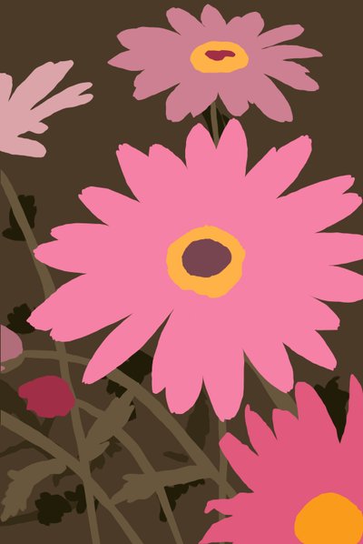 Margaritas pintadas, 2022 (digital) de Roberta Murray