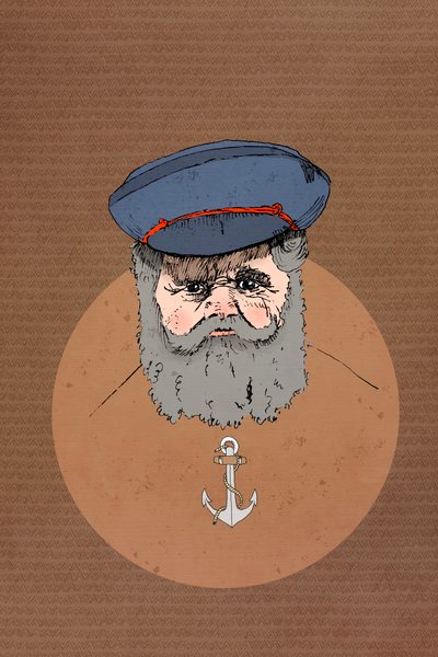 Salty Sailor, 2022 (digital) de Roberta Murray