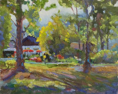 Stanley Park, 2023 (óleo sobre panel) de Roberta Murray