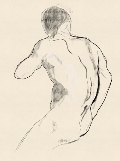 Estudio de una figura masculina imponente de Roberto Moro