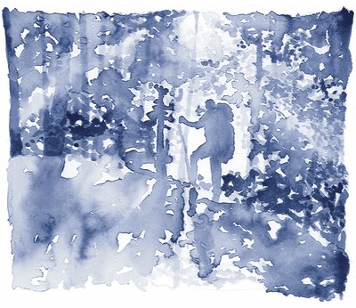 El caminante del Bosque Azul de RodMacIver