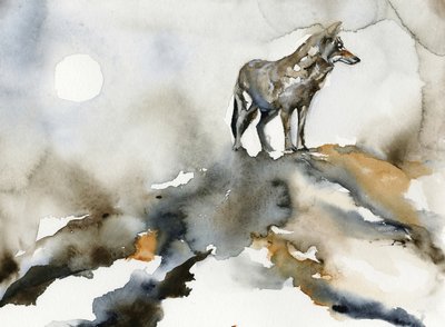 La luna del lobo solitario de RodMacIver