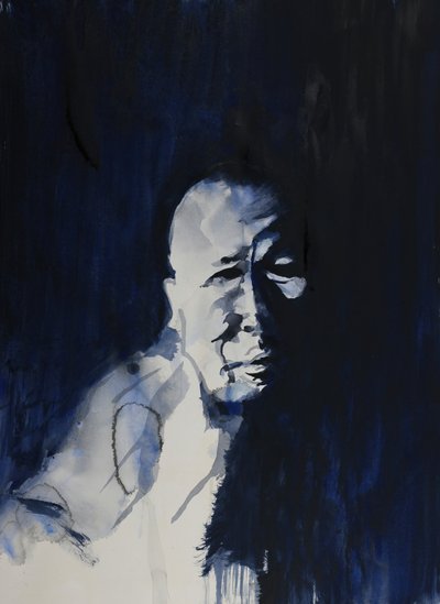 El hombre de la sombra azul de RodMacIver