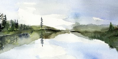 Reflejo en un lago tranquilo de RodMacIver