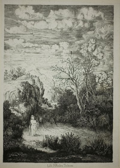 Mujer Bañándose y Tiempo de Rodolphe Bresdin