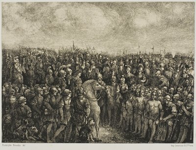 César y sus prisioneros de Rodolphe Bresdin
