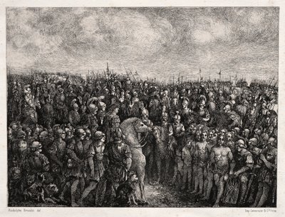 César y sus prisioneros de Rodolphe Bresdin