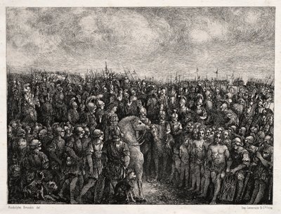 César y sus prisioneros, 1878 de Rodolphe Bresdin