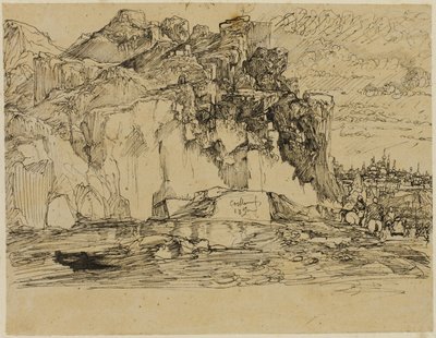 Paisaje caucásico de Rodolphe Bresdin