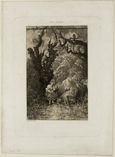 La muerte y la joven madre, de Revue Fantaisiste de Rodolphe Bresdin