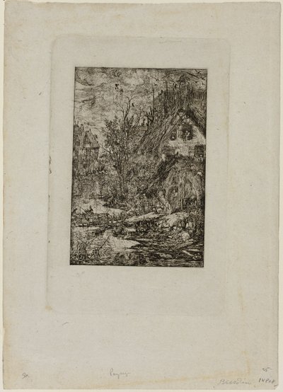 Entrando en un Pueblo, de Revue Fantaisiste de Rodolphe Bresdin