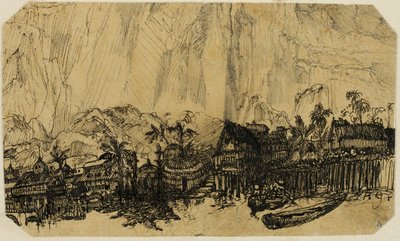 Paisaje exótico de Rodolphe Bresdin