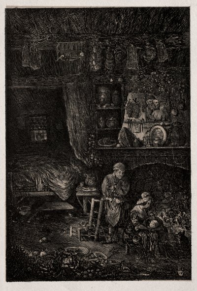 Interior flamenco, 1856 de Rodolphe Bresdin