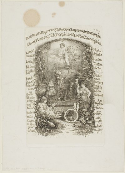 Frontispicio para la Revue Fantaisiste de Rodolphe Bresdin
