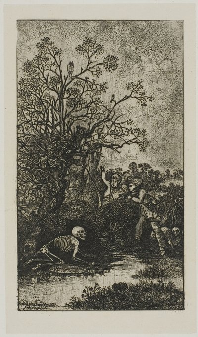 Cazadores sorprendidos por la muerte de Rodolphe Bresdin