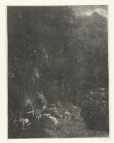 Descanso en la Huida a Egipto de Rodolphe Bresdin