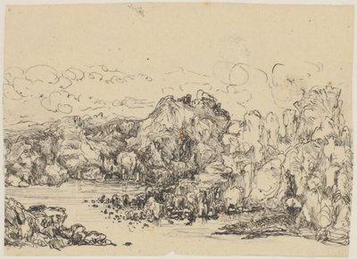 Rocas junto al mar de Rodolphe Bresdin