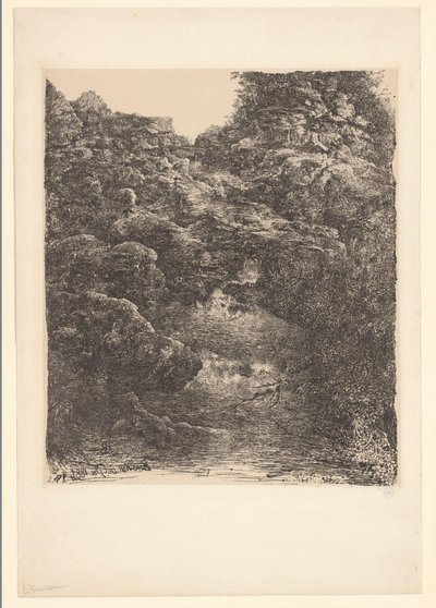 Paisaje rocoso con arroyo y cascada
El regalo de Rodolphe Bresdin