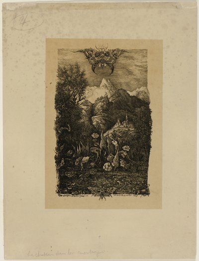 La mariposa y el estanque de Rodolphe Bresdin