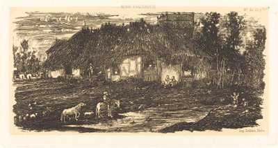 El Patio de la Granja de Rodolphe Bresdin