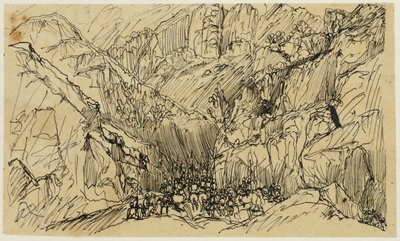 Tropas en el paso de Rodolphe Bresdin