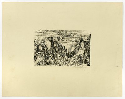 Sin Título (posiblemente César y sus Legiones) de Rodolphe Bresdin