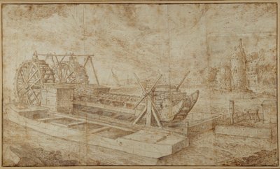 Un dragador en un canal de Roelandt Jacobsz. Savery