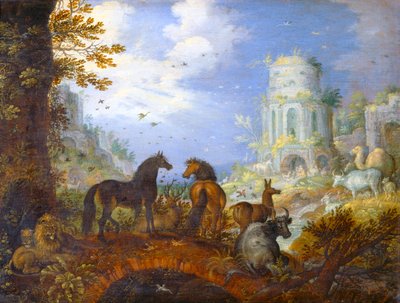 Animales huérfanos con encanto ... de Roelandt Jacobsz. Savery