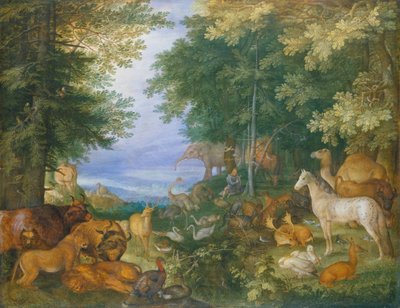 Orfeo encanta a los animales con su música de Roelandt Jacobsz. Savery