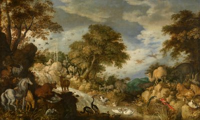 Orfeo y los animales (óleo sobre lienzo) de Roelandt Jacobsz. Savery
