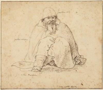 Hombre sentado de Roelandt Savery