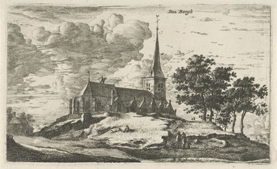 Iglesia en Nederhorst den Berg Den Bergh (título sobre objeto) Escenas de aldeas en el norte de los Países Bajos (título de la serie) de Roelant Roghman