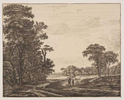 Lámina 2, de Seis vistas en el bosque de La Haya de Roelant Roghman