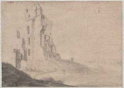 Ruina de la casa Ter Kleef cerca de Haarlem de Roelant Roghman