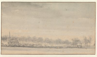 El pueblo de Nederhorst y el castillo desde el sur
Vista del pueblo de Nederhorst den Berg, visto desde el sureste de Roelant Roghman
