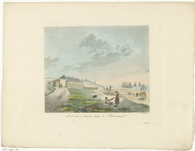 Playa de Scheveningen Local des ci devant bains à Scheveningen (título sobre el objeto) de Roelof van der Meulen