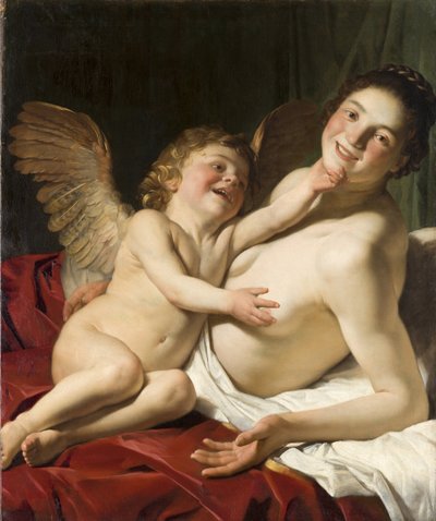 "Venus et Cupidon" (Venus y Cupido) Peinture de Roeloff van Zijl (actif vers 1608-1631) vers 1625 Frans Hals Museum Haarlem de Roeloff van Zijl