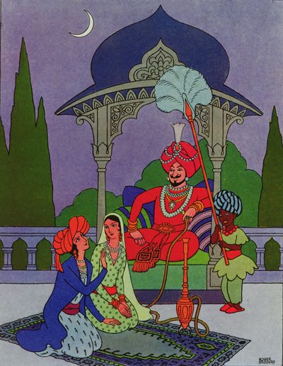Entonces Scheherazade comenzó su historia, de "Las mil y una noches". de Roger Broders