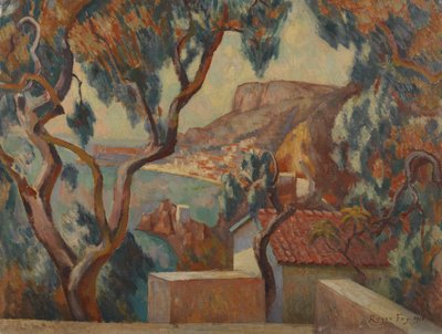 Vista en la Costa Azul, Menton, 1916 de Roger Eliot Fry