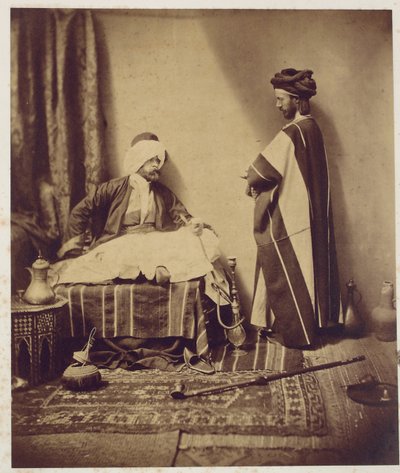 Una conversación mientras se fuma, 1858 de Roger Fenton