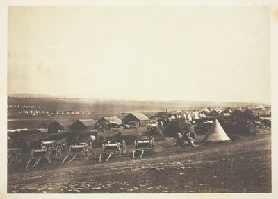 Carros de artillería, Balaklava en la distancia de Roger Fenton