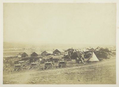 Vagones de artillería, Balaklava a lo lejos de Roger Fenton