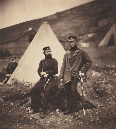 Capitán Graham y Capitán MacLeod, 42º Regimiento de Roger Fenton