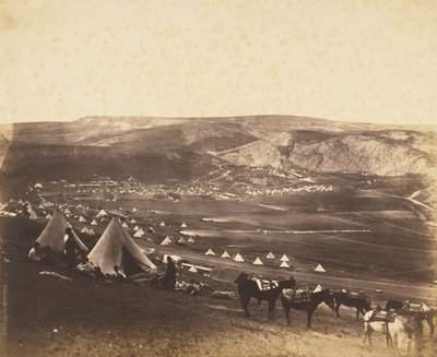 Campamento de caballería, Balaklava de Roger Fenton