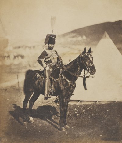 Corneta Henry John Wilkin, 11º (o del propio Príncipe Alberto) Húsares, 1855 de Roger Fenton