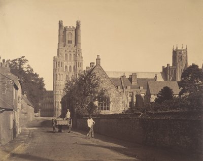 Catedral de Ely, desde la escuela de gramática de Roger Fenton