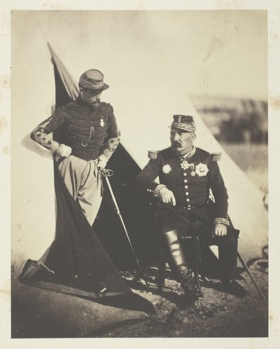 General Bosquet y Capitán Dampière de Roger Fenton