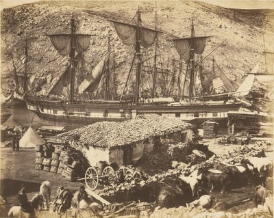 Puerto de Balaclava, el muelle para ganado de Roger Fenton