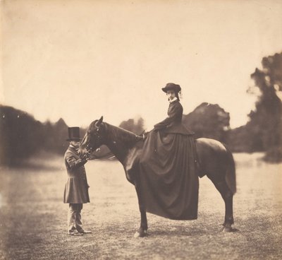 Dama a Caballo, 1850s de Roger Fenton